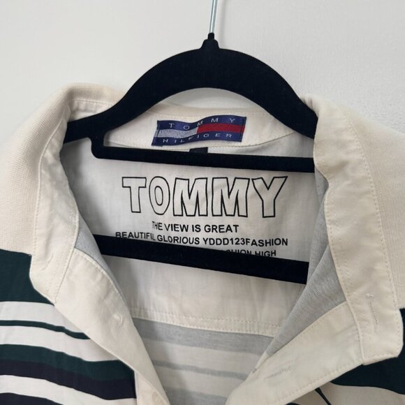 Vintage Tommy Hilfiger Polo 100% Cotton Size Large - Picture 2 of 7